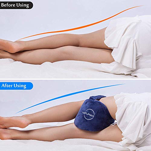 41lsa1tmzll.jpg Knee Pillow for Side Sleepers - Relief from Sciatica and Back/Leg Pain + Memory Foam + Free Sleep Mask and Ear Plugs K