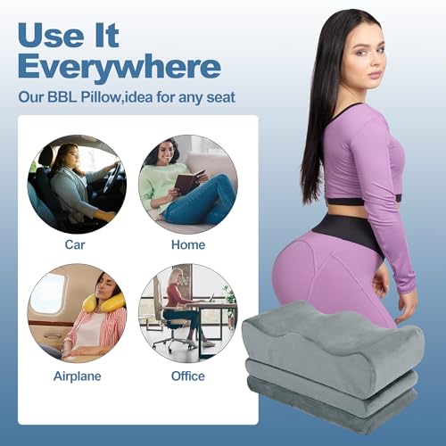 41m u z7mdl 1.jpg HOMBYS Adjustable Height BBL Pillow for After Surgery Recovery - High Density Foam Durable Butt Pillow for Sleeping,