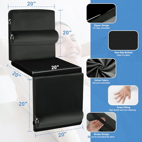 41mme pdvpl.jpg HOMBYS 5-in-1 Recliner Seat Cushion with Lumbar Support & Leg Pad, Black