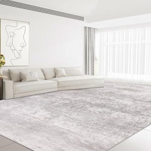 HOMBYS 10x14 ft Modern Abstract Area Rug - Large Floor Carpet for Living Room and Bedroom - Non-Slip Backing for Indo