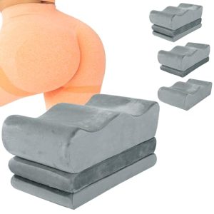 Adjustable Height BBL Pillow for After Surgery Sleeping and Sitting - High Density Foam Recovery Pillow for Comfort a