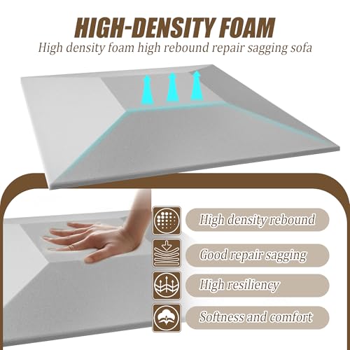 41nd5ukfnul.jpg High-Density Foam Couch Cushion Support for Sagging Seats | 20" X 20" Square Sofa Cushion Replacement Pads, Fix Sags