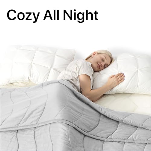41o9mc0u wl.jpg NATUREFIELD Cooling Comforter, Bamboo-Derived Rayon, Lightweight Summer Quilt for King/Cal King Size 106"x90", Elegan