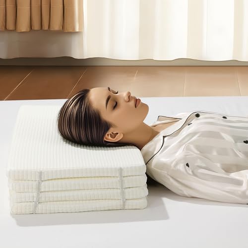 41oeenio36l.jpg HOMBYS Ultra Thin Memory Foam Pillow, Adjustable Height for Comfortable Sleep