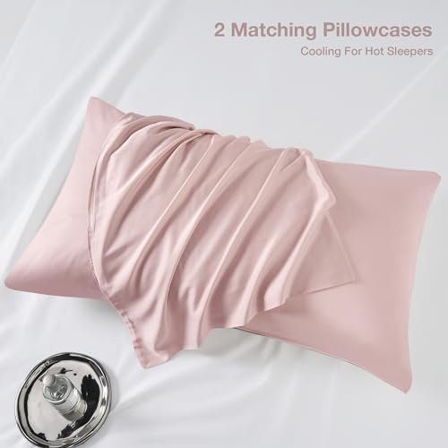 41ohldmgx9l.jpg JELLYMONI Cooling Duvet Cover Queen Size - Breathable 100% Viscose Derived from Bamboo Bedding Set for Hot Sleepers, 3 P