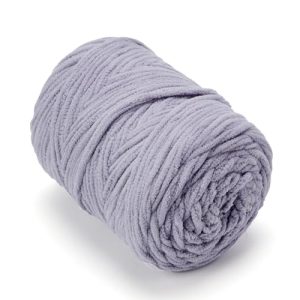 Super Bulky Chunky Chenille Yarn for Baby Blankets & Amigurumi, Grey