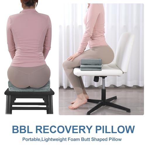 41oyxrbq1nl 1.jpg HOMBYS Adjustable Height BBL Pillow for After Surgery Recovery - High Density Foam Durable Butt Pillow for Sleeping,