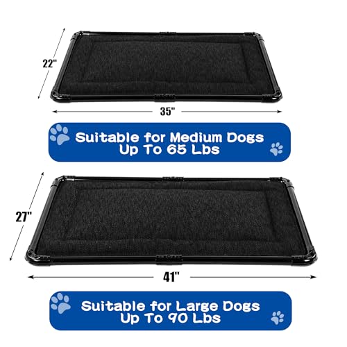 41ovx3j9ibl 3.jpg Chew Proof HOMBYS Dog Crate Bed for Aggressive Chewers & Crazy Diggers | Durable Armored Padded Dog Mat Bed by HOMBY