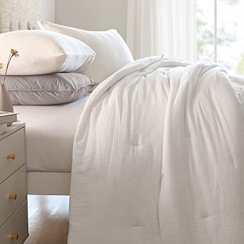41pn0anzj0l 3.jpg HOMBYS 100% Cotton Muslin Breathable Down Alternative Comforter for Summer Queen Size 88x88 | HOMBYS Lightweight and