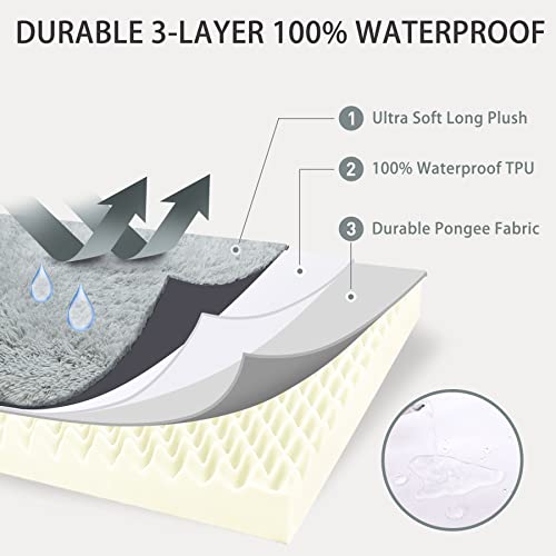 41q78jtezol 1.jpg MIHIKK Large Orthopedic Dog Bed for Anxiety, Removable Washable Cover, Waterproof, 35x22 Inch, Gray MIHIKK Large Egg C
