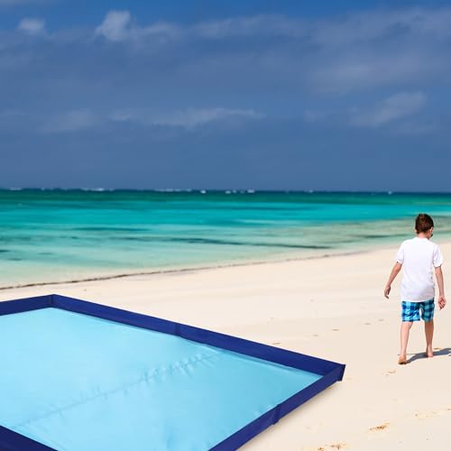 41r46b3gfel.jpg HOMBYS Sandproof Waterproof Beach Blanket for Family - 83" x 83" Extra Large, Quick Drying, Lightweight & Durable wit