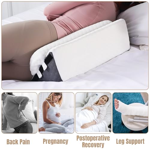 41rh2quz0zl 2.jpg HOMBYS Adjustable Side Wedge Pillow for Sleeping | Foam Positioning Wedge Pillow for Side Sleeping | Adjustable Sid