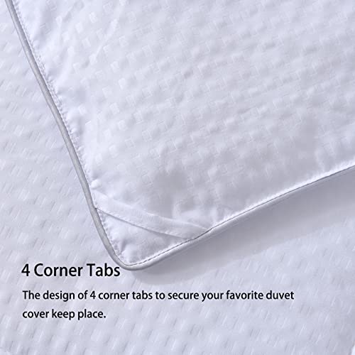 41rvw0xlmml.jpg Homelike Moment Queen Size White Down Alternative Comforter - Soft All Season Lightweight Bedding with Corner Tabs