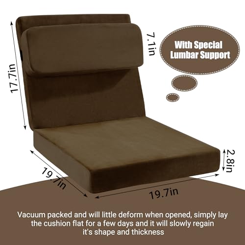 41scfiot19l.jpg HOMBYS Medium Firm Recliner Seat Cushion with Lumbar Support and Non-Slip Design