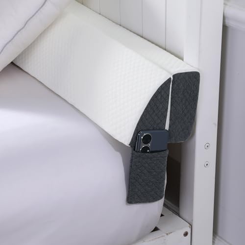41siq541xrl.jpg HOMBYS King Size Pillow Wedge for Headboard Gap & Mattress Filler with Side Pocket