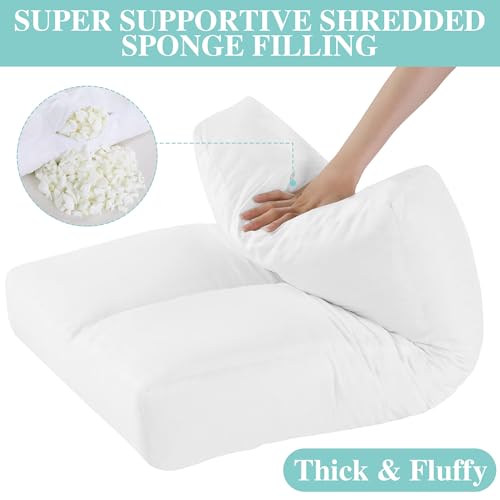 41tgl14sj5l.jpg HOMBYS Shredded Foam Couch Back Cushions Replacement for Removable Sofa Back, White | HOMBYS Removable Sofa Back Wai