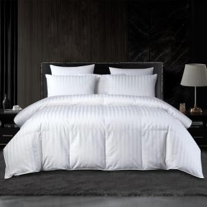Beautyrest Hungarian White Goose Down Comforter - 750 Fill Power Fluffy Duvet Insert | All SeasonsWarmth | 5-Star Luxuri