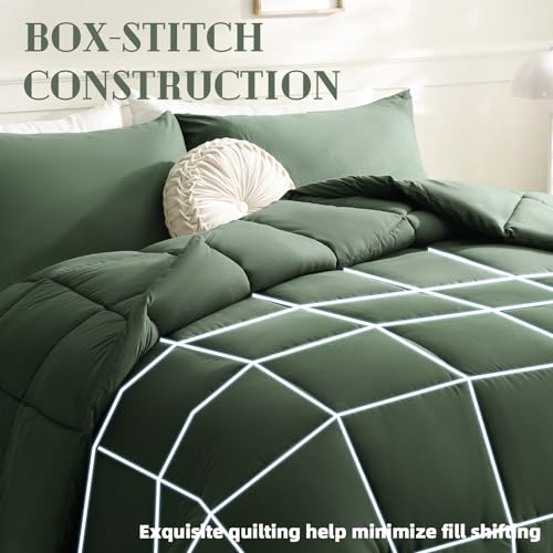 41tsyjheul.jpg DOWNCOOL Green Oversized King All Season Comforter Quilt