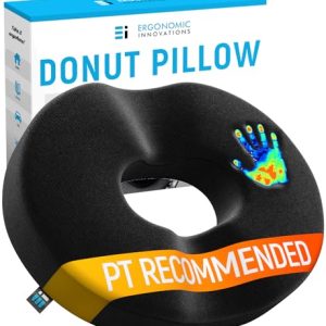 PT Endorsed Donut Pillow for Tailbone Pain Relief and Post Surgery Sit Comfort PT Endorsed Donut Pillow for Postpartum P