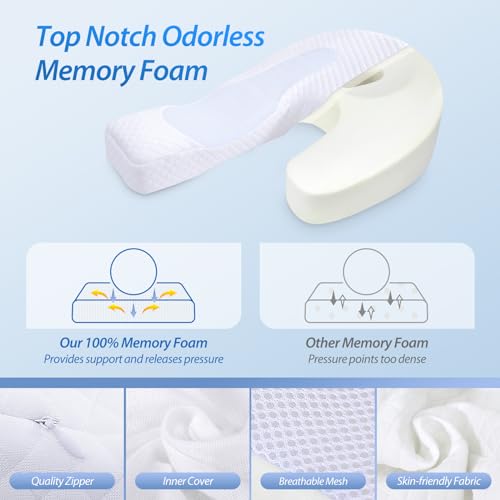 41vpb6odpl 1.jpg Memory Foam U Shaped Pillows for Side Sleepers with Neck and Shoulder Pain Relief Memory Foam U Shaped Shoulder Pillow f