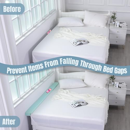 41vrf0rolvl 1.jpg Headboard Gap Filler Pillow - HOMBYS for King Queen Twin Beds, Close 0-6" Gaps, Foam Material, Cut to Fit, Comfortable