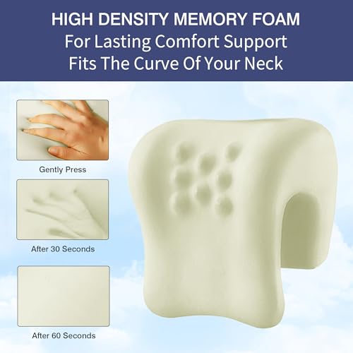 41w9iiknnzl.jpg HOMBYS Memory Foam Neck Support Pillow for Office and Travel