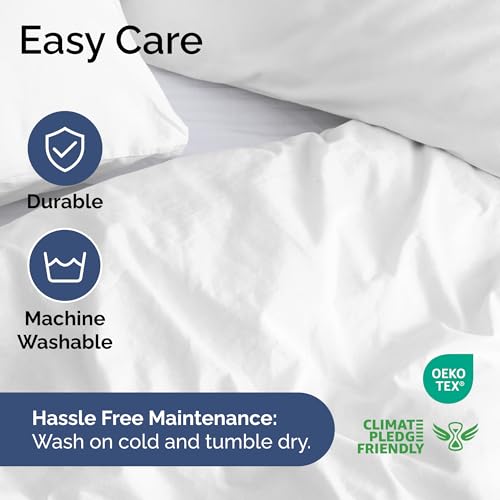 41wbz1ibuol 1.jpg Extra Soft Twin/Twin XL Size Duvet Cover - Hotel Luxury & Fade Free (White) Extra Soft Twin/Twin XL Size Duvet Cover -