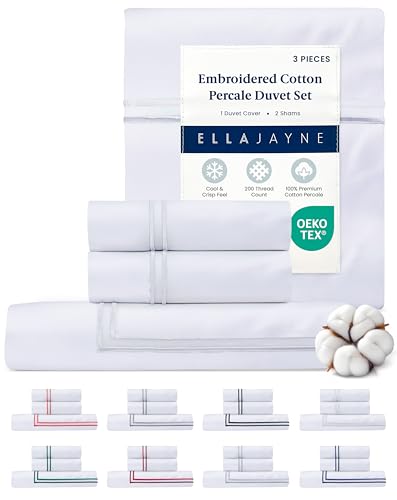 41wvznjs8l.jpg Ella Jayne Luxury Duvet Cover Set Full Size | Hotel Quality Cotton | Modern Design | Breathable & Lightweight | 3 Piece