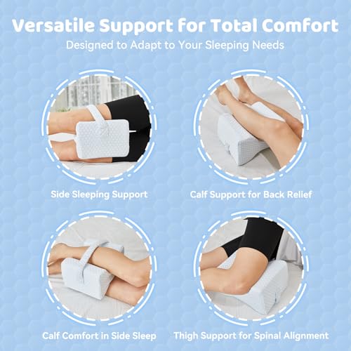41wfkewbyl.jpg Cooling Knee Pillow for Side Sleepers | Sciatica Pain Relief Knee Pillow for Side Sleepers | Spine Aligning Support