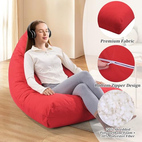 41wj2shol6l 1.jpg HOMBYS Red BBL Chair for Post-Surgery Sitting and Sleeping with Shredded Foam Filling HOMBYS Red Brazilian Butt Lift P