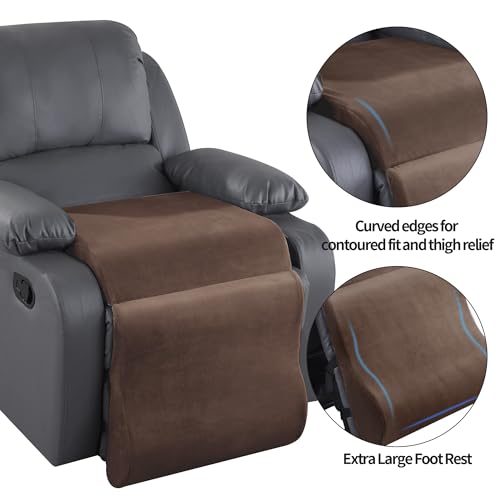 41womwpg11l.jpg HOMBYS Thick & Supportive Foam Recliner Cushion with Leg Pillow