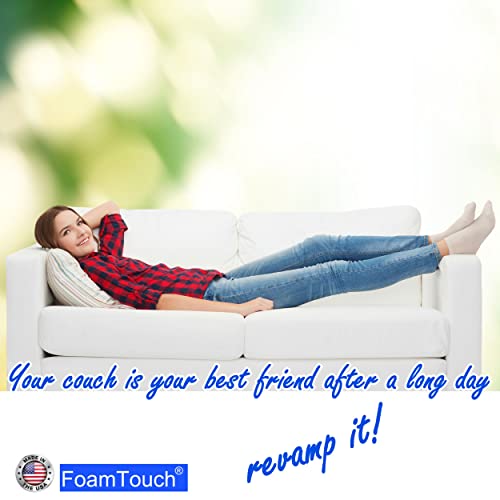 41xy5rf4hl.jpg FoamTouch High Density Upholstery Foam Cushion, 5" H X 24" W X 24" L, White for Sofa Seat Replacement FoamTouch High D