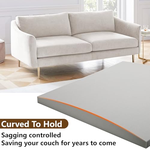 41xz2zmvrl 1.jpg Moonoom Grey Couch Cushion Support 22"x22" for Sagging Sectional Loveseat Chair, High Density Foam Replacement, 3 Pcs, F