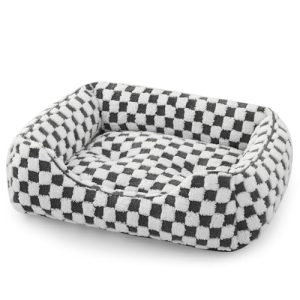 JOEJOY Medium and Small Dog Bed - Orthopedic Sofa Bed for Puppies, Grey JOEJOY Medium and Small Dog Bed - Anti-Slip Plus