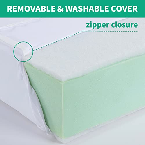 41yj1w5ywyl 1.jpg HOMBYS High Density Couch Cushion Inserts with Dacron Fiber Layer for Couch Cushion Replacement | HOMBYS Removable C