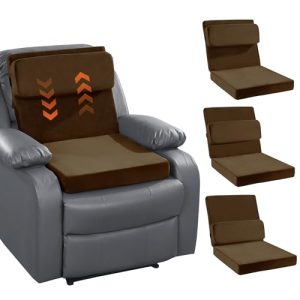 HOMBYS Medium Firm Recliner Seat Cushion with Lumbar Support and Non-Slip Design
