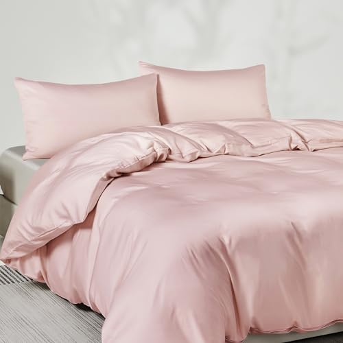 41z7ozvgbdl.jpg JELLYMONI Cooling Duvet Cover Queen Size - Breathable 100% Viscose Derived from Bamboo Bedding Set for Hot Sleepers, 3 P