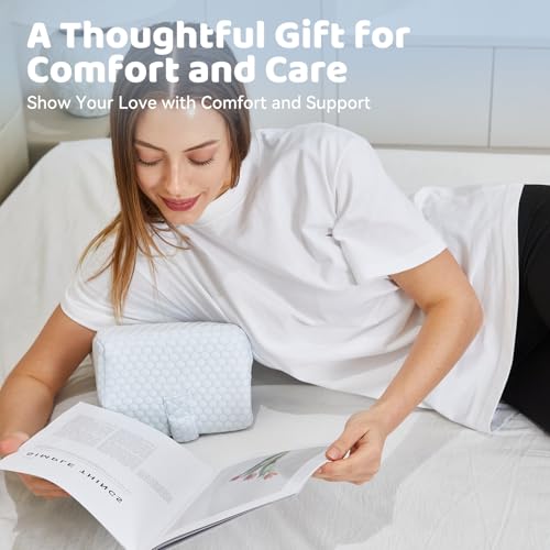 41zsqufzpzl.jpg Cooling Knee Pillow for Side Sleepers | Sciatica Pain Relief Knee Pillow for Side Sleepers | Spine Aligning Support