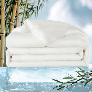 Shilucheng Cooling Comforter Queen Size, Luxurious Lightweight Blanket for Hot Sleepers | 100% Viscose Derived from