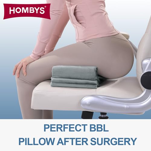 41zckwbzl 1.jpg HOMBYS Adjustable Height BBL Pillow for After Surgery Recovery - High Density Foam Durable Butt Pillow for Sleeping,