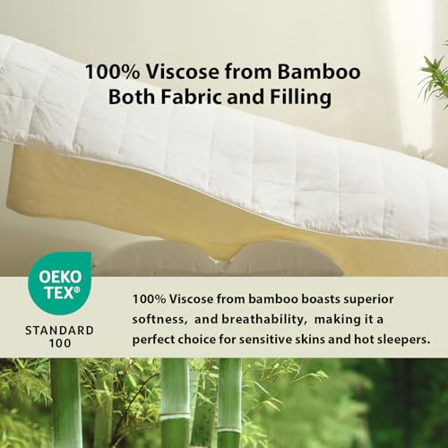 41ze2q7cukl.jpg EP Mode Lightweight Quilt Blanket for Summer, Breathable- Ivory, Twin, Natural Fiber Choice