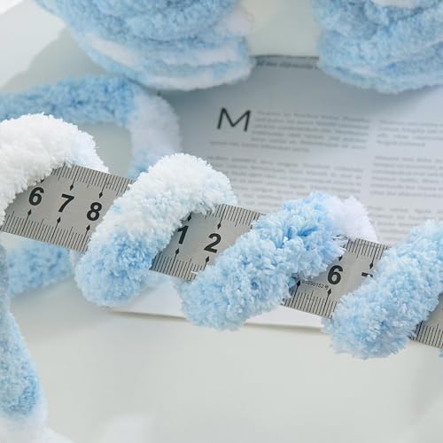 41zestlkiql 1.jpg MABOZOO Thick Chunky Yarn for Hand & Arm Knitting, Soft & Pluffy for Beginners | MABOZOO Super Bulky Big Soft Pluffy
