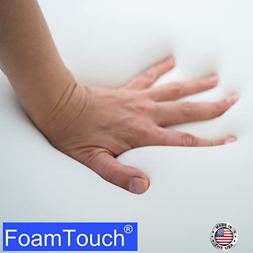 41a1okpk6 l.jpg FoamTouch High Density Upholstery Foam Cushion, 5" H X 24" W X 24" L, White for Sofa Seat Replacement FoamTouch High D