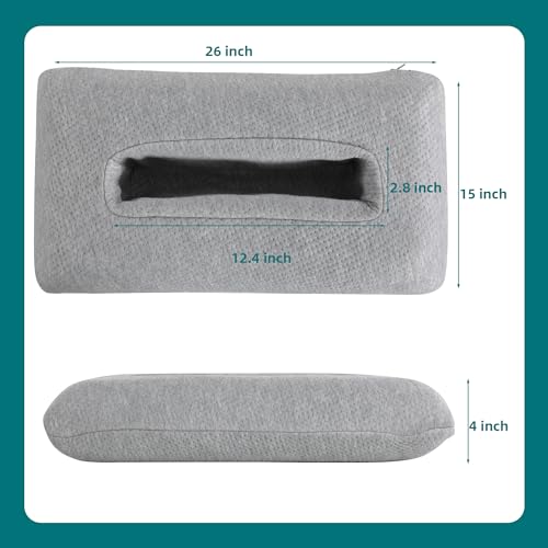 41aqcgudbl.jpg HOMBYS Memory Foam Ear Piercing Pillow for Side Sleepers, Large Hole for Easy Turning