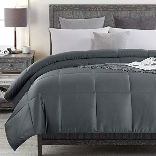 41as8ejzfwl 3.jpg HOMBYS Lightweight Cooling Comforter King Size for Hot Sleepers HOMBYS Bamboo Derived Cooling Comforter King Size Grey H