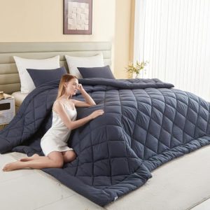 128x120 Oversized King Comforter for Extra Large Bed, All Season Soft Lightweight Quilt | 128x120 King Size Comforte