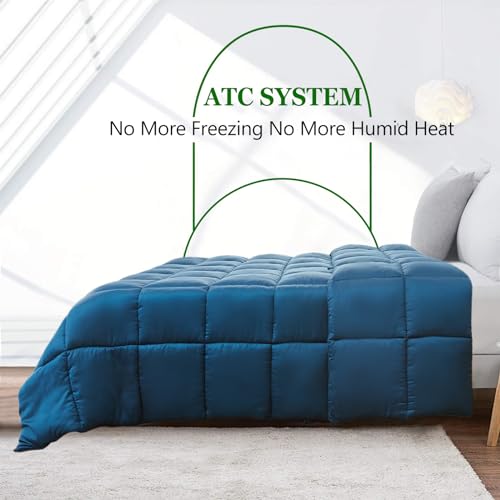 41ajaku4 1l 1.jpg Cooling 100% Rayon Derived from Bamboo Queen Size Comforter for Hot Sleepers, Down Alternative Comforter with 8 Corner T