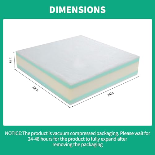 41atpjwfi7l 1.jpg High Density Memory Foam Couch Cushion Replacement with Dacron Fiber Layer | Removable Cover Memory Foam Sofa Cushio