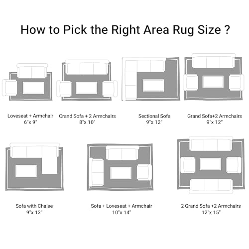 41buve6rfol 6.jpg Modern Boho Area Rug for Living Room & Bedroom - Large Non-Shedding Carpet (Khaki, 10x14 ft) | Non-Slip HOMBYS Area