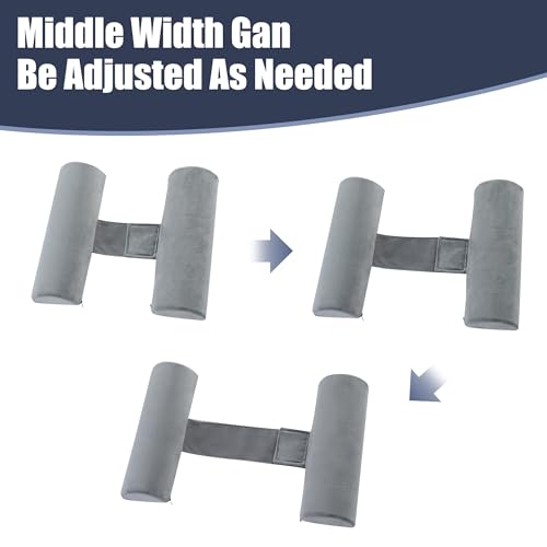 41bwbah4g4l 1.jpg HOMBYS Memory Foam Sleep Position Training Pillow - Grey for Back and Side Sleepers Adjustable Semi Roll Body Supportive
